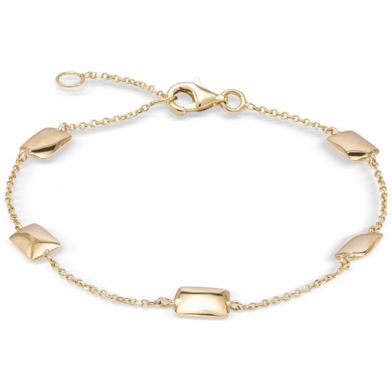 MONZARIO 1434A-GEEL 14K. GEELGOUDEN ARMBAND FANTASIESCHAKEL