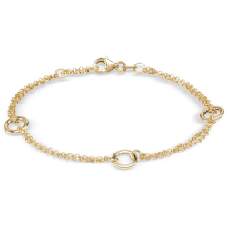 MONZARIO 1477A-GEEL 14K. GEELGOUDEN ARMBAND FANTASIESCHAKEL