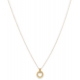 MONZARIO 1483-C GEEL 14K. GEELGOUDEN COLLIER MET HANGER