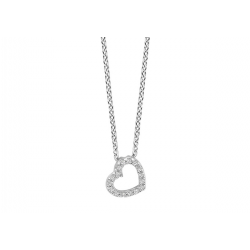 MOMENTS 61338AW ZILVEREN COLLIER MET HANGER ZIRKONIA