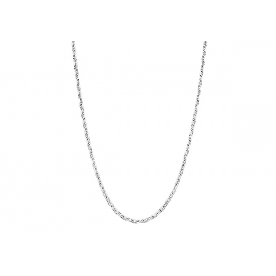 MOMENTS 33870AW ZILVEREN COLLIER GERHODINEERD