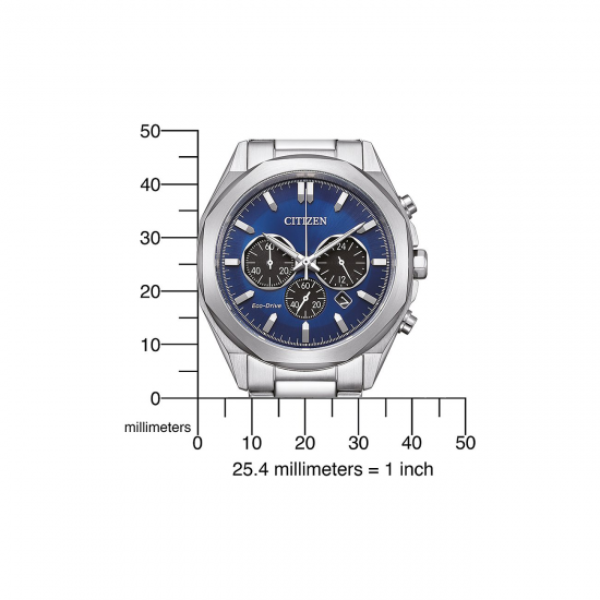 CITIZEN CA4590-81L HERENHORLOGE STAAL ECO-DRIVE CHRONOGRAPH