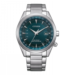 CITIZEN CB0270-87L HERENHORLOGE ECO-DRIVE STAAL RADIO CONTROLLED WERELDTIJDEN