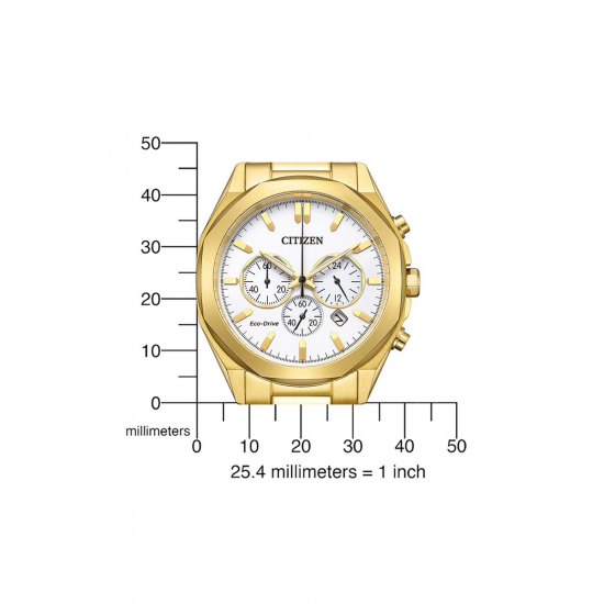 CITIZEN CA4592-85A HERENHORLOGE VERGULD STAAL ECO-DRIVE CHRONOGRAPH
