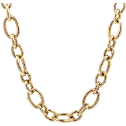 MONZARIO 949-C GEEL 14K. GEELGOUDEN COLLIER FANTASIE JASSERON