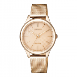 CITIZEN EM0503-83X DAMESHORLOGE ECO-DRIVE ROSÉ STAAL