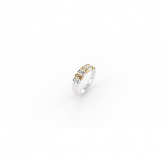 TI SENTO 12337ZY ZILVER VERGULDE RING MET ZIRKONIA