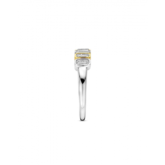 TI SENTO 12337ZY ZILVER VERGULDE RING MET ZIRKONIA