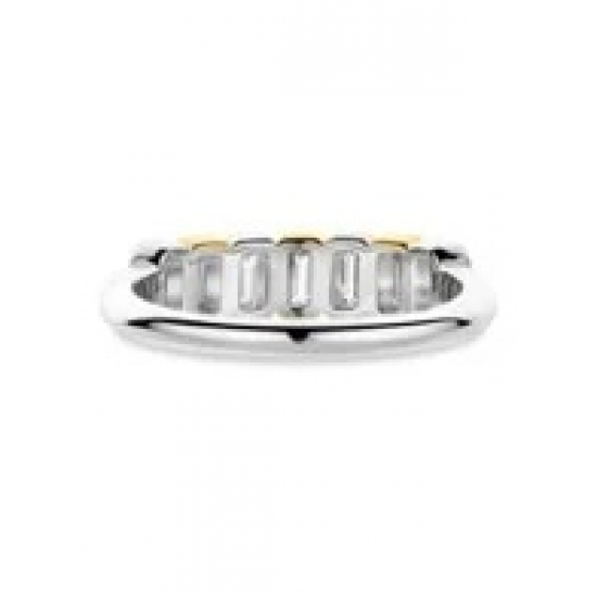 TI SENTO 12337ZY ZILVER VERGULDE RING MET ZIRKONIA