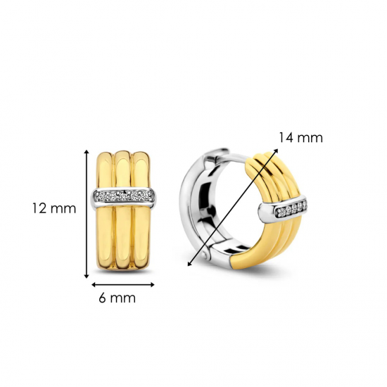 TI SENTO 7979ZY ZILVEREN OORRINGEN MET ZIRKONIA