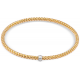 STELLA MILANO 1232-A GEEL 18 KT. GEELGOUDEN ARMBAND MET REKBARE KERN