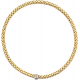 STELLA MILANO 1232-A GEEL 18 KT. GEELGOUDEN ARMBAND MET REKBARE KERN