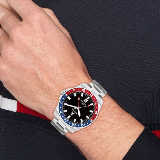 TOMMY HILFIGER TH1792131 HERENHORLOGE STAAL TH85 SWISS GMT