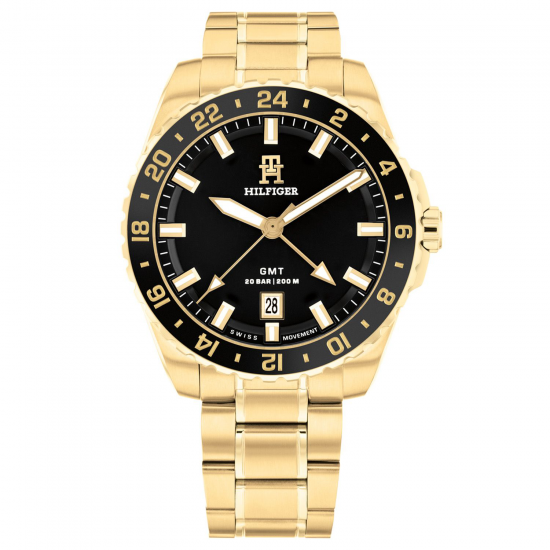 TOMMY HILFIGER TH1792133 HERENHORLOGE VERGULD STAAL TH85 SWISS GMT