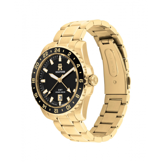 TOMMY HILFIGER TH1792133 HERENHORLOGE VERGULD STAAL TH85 SWISS GMT