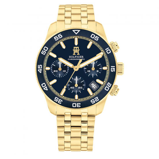 TOMMY HILFIGER TH1792133 HERENHORLOGE VERGULD STAAL TH85 CHRONO