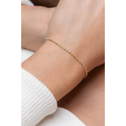 ZINZI ZIA2668 ZILVER VERGULDE ARMBAND PAPERCLIP