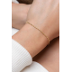 ZINZI ZIA2668 ZILVER VERGULDE ARMBAND PAPERCLIP