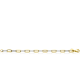 ZINZI ZIA2668 ZILVER VERGULDE ARMBAND PAPERCLIP ZINZI ZIA2668 ZILVER VERGULDE ARMBAND PAPERCLIP