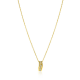 ZINZI ZIC2685 ZILVER VERGULD COLLIER MET HANGER ZIRKONIA