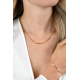 ZINZI ZIC2587 ZILVER VERGULD COLLIER VENETIAANSE SCHAKEL