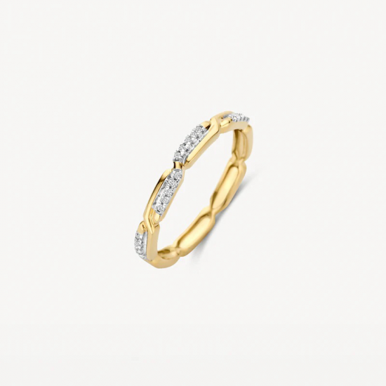 BLUSH 1256BZI BICOLOR GOUDEN RING ZIRKONIA