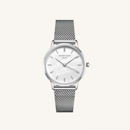 ROSEFIELD RMSMS-R08 DAMESHORLOGE UPPER EAST SIDE BLACK STEAL SILVER ROSEFIELD RMSMS-R08 DAMESHORLOGE UPPER EAST SIDE BLACK STEAL SILVER