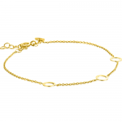 ZINZI ZGA445 GOUDEN ARMBAND RONDJES