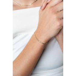 ZINZI ZGA499 GOUDEN ARMBAND MASSIEF VALKENOOG