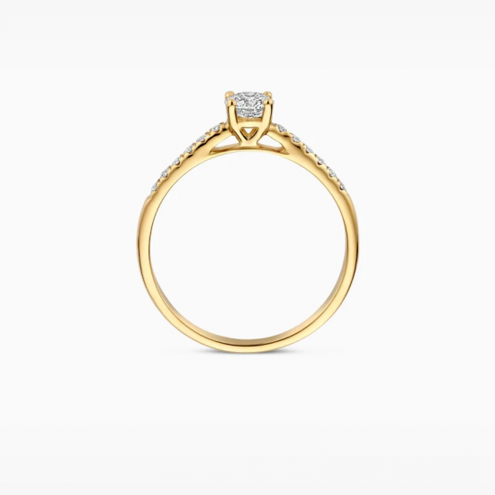 BLUSH LG1018Y GEELGOUDEN RING MET LAB GROWN DIAMOND 0.32CT