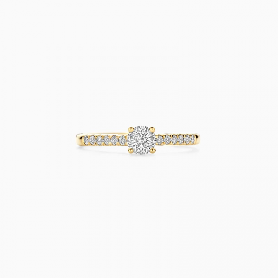 BLUSH LG1018Y GEELGOUDEN RING MET LAB GROWN DIAMOND 0.32CT