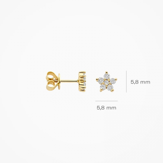 BLUSH LG7018Y GEELGOUDEN OORKNOPPEN MET LAB GROWN DIAMOND 0.25CT BLUSH LG7018Y GEELGOUDEN OORKNOPPEN MET LAB GROWN DIAMOND 0.25CT