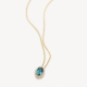 BLUSH 3617YDL GEELGOUDEN COLLIER MET HANGER MET TOPAAS EN DIAMANT BLUSH 3617YDL GEELGOUDEN COLLIER MET HANGER MET TOPAAS EN DIAMANT