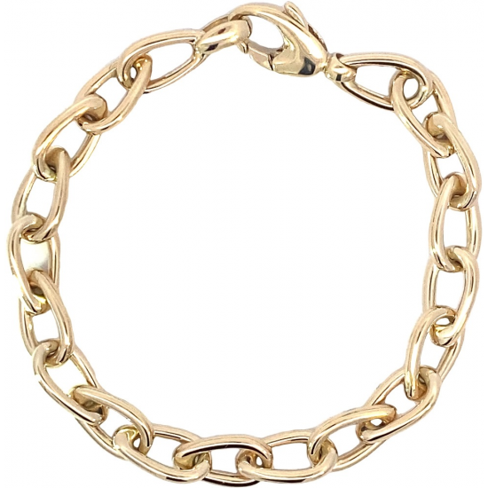 MONZARIO 993-C GEEL 14K. GEELGOUDEN COLLIER FANTASIESCHAKEL MONZARIO 993-C GEEL 14K. GEELGOUDEN COLLIER FANTASIESCHAKEL