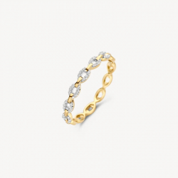 BLUSH 1257BZI BICOLOR GOUDEN RING ZIRKONIA