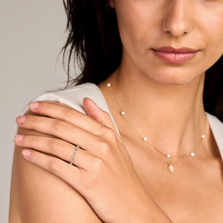 BLUSH 1257BZI BICOLOR GOUDEN RING ZIRKONIA