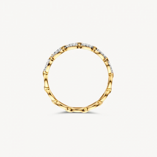 BLUSH 1257BZI BICOLOR GOUDEN RING ZIRKONIA BLUSH 1257BZI BICOLOR GOUDEN RING ZIRKONIA