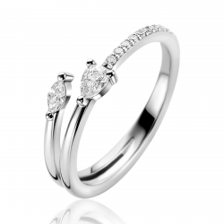 ZINZI ZIR2689 ZILVEREN RING ZIRKONIA