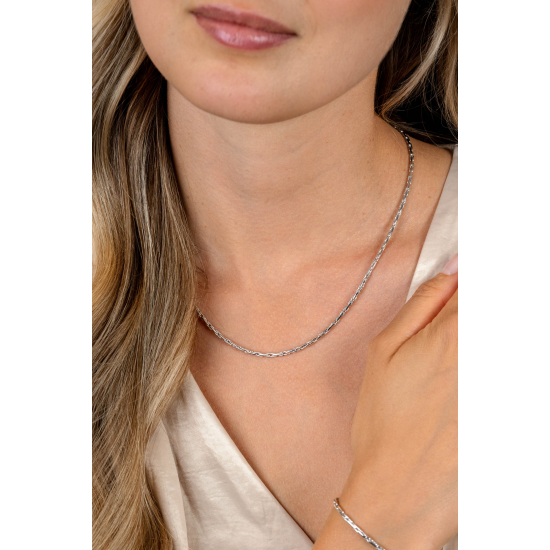 ZINZI ZIC2648 ZILVEREN COLLIER SCHAKELS ZINZI ZIC2648 ZILVEREN COLLIER SCHAKELS