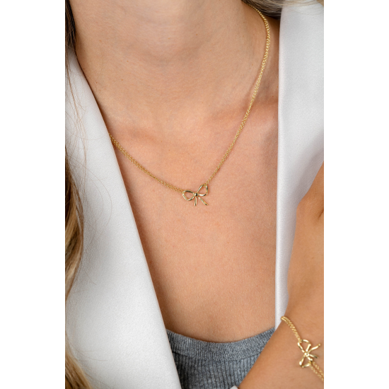 ZINZI ZIC2677 ZILVEREN COLLIER VERGULD STRIK ZINZI ZIC2677 ZILVEREN COLLIER VERGULD STRIK