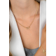ZINZI ZIC2677 ZILVEREN COLLIER VERGULD STRIK ZINZI ZIC2677 ZILVEREN COLLIER VERGULD STRIK