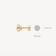 BLUSH 7635BDI GOUDEN OORKNOPPEN DIAMANT 0.17CT. BLUSH 7635BDI GOUDEN OORKNOPPEN DIAMANT 0.17CT.