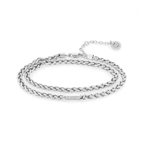 TOMMY HILFIGER JEWELS TJ2780875 STALEN ARMBAND ZIRKONIA TOMMY HILFIGER JEWELS TJ2780875 STALEN ARMBAND ZIRKONIA