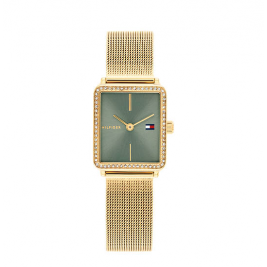TOMMY HILFIGER TH1782791 DAMESHORLOGE VERGULD STAAL MET ZIRKONIA TEA TOMMY HILFIGER TH1782791 DAMESHORLOGE VERGULD STAAL MET ZIRKONIA TEA