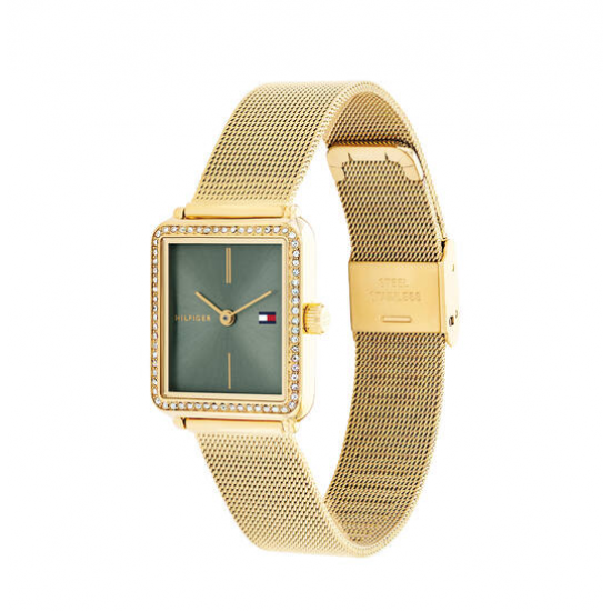 TOMMY HILFIGER TH1782791 DAMESHORLOGE VERGULD STAAL MET ZIRKONIA TEA TOMMY HILFIGER TH1782791 DAMESHORLOGE VERGULD STAAL MET ZIRKONIA TEA