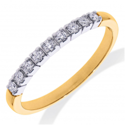 PAS DIAMONDS GGA2094 14K GOUDEN MEMOIRE RING MET NATUURLIJKE DIAMANT 0.18CT.