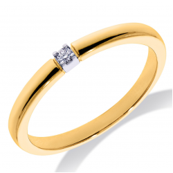 PAS DIAMONDS GGA2091 14K GOUDEN MEMOIRE RING MET NATUURLIJKE DIAMANT 0.02CT
