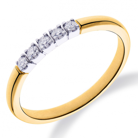 PAS DIAMONDS GGA2035 14K GOUDEN MEMOIRE RING MET NATUURLIJKE DIAMANT 0.10CT PAS DIAMONDS GGA2035 14K GOUDEN MEMOIRE RING MET NATUURLIJKE DIAMANT 0.10CT