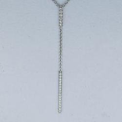 PAS DIAMONDS GPP2080 14K GEELGOUDEN Y-COLLIER MET NATUURLIJKE DIAMANTJES