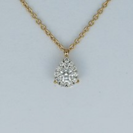PAS DIAMONDS GPP2089 14K GEELGOUDEN COLLIER MET HANGER NATUURLIJKE DIAMANT PAS DIAMONDS GPP2089 14K GEELGOUDEN COLLIER MET HANGER NATUURLIJKE DIAMANT